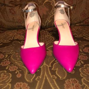 Nine West Pink and Tan Pumps